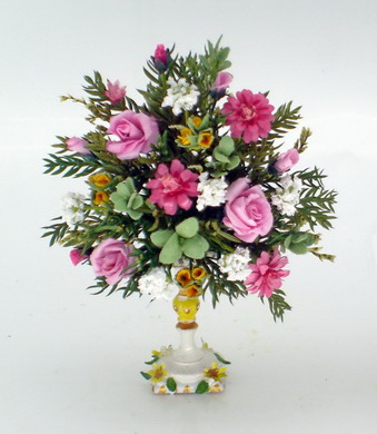 Pink Rose and Gerbra Arrangement